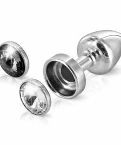 Diogol Anni Magnet Clear & Black 25 mm - aluminiowy korek z wymienną stopką