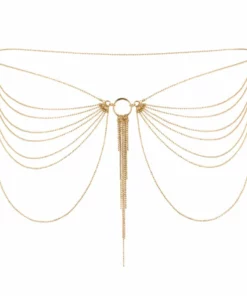 Bijoux Indiscrets Magnifique Waist Jewelry Gold - złoty pas z łańcuszkow