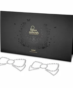 Bijoux Indiscrets Mimi Bow Silver zestaw ozdobnych nakładek srebrnych