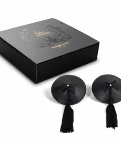 Bijoux Indiscrets Burlesque Pasties Black czarne nakładki ozdobne