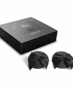 Bijoux Indiscrets Burlesque Pasties Bow czarne nakładki dekoracyjne