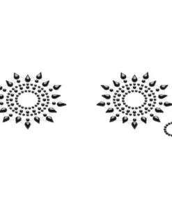 Petits Joujoux Gloria Black - ozdobna biżuteria na piersi, czarna