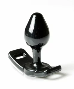 Perfect Fit Strap-On Plug Small Black - anatomiczny model z mocowaniem