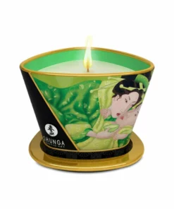 Shunga Candle Green Tea 170 ml - świeca do masażu z naturalnych olejkow