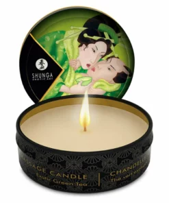 Shunga Zenitude Świeca do masażu Green Tea 30ml - naturalne olejki
