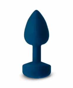 Gvibe Gplug Navy Blue Large - wibrująca zatyczka anatomiczna, silikonowa