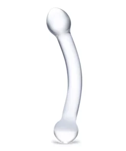Glas Curved G-Spot Stimulator szkło borokrzemowe 17 cm przezroczysty
