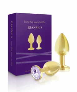 Rianne S Booty Plug Luxury Set 2 szt. złoty, kryształ dekoracyjny