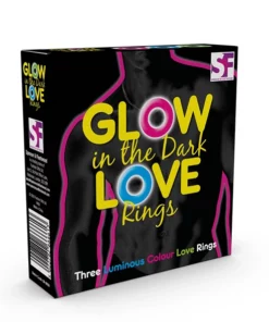 Loving Joy Glow in the Dark - Zestaw 3 pierścieni świecących, elastycznych