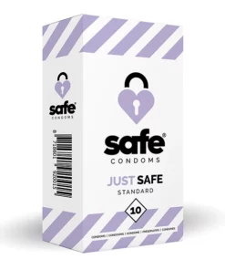 Safe Just Safe 10szt prezerwatywy klasyczne anatomiczne lateksowe
