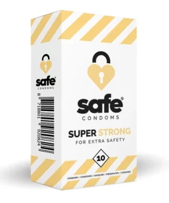 Safe Super Strong 10 szt - prezerwatywy wzmocnione, lateksowe, 53 mm