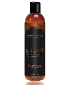 Intimate Earth Sensual Olejek do masażu 120ml - Goji & Kakao, naturalny
