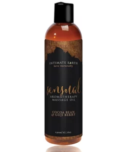 Intimate Earth Sensual Olejek do masażu 240ml kakao & jagody goji
