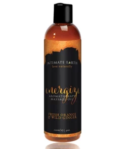 Intimate Earth Energize olejek do masażu pomarańcza-imbir 120ml