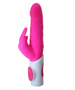 Maia Toys Jessica silikonowy masażer kroliczek rożowy ładowany USB 25cm