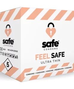 Safe Feel Safe prezerwatywy ultracienkie 5 szt. lateksowe 54mm