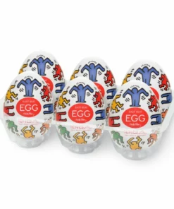 Tenga Keith Haring Egg Dance - zestaw 6 elastycznych nakładek