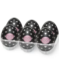 Tenga Egg Lovers Zestaw 6 szt. - Kompaktowe Nakładki Intymne Elastomer