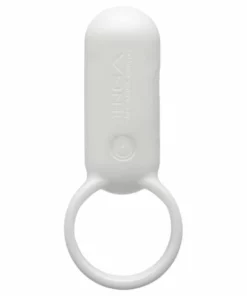 Tenga SVR Smart Vibe Ring Pearl White - Pierścień wibrujący USB, wodoodporny