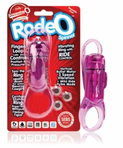 The Screaming O RodeO Spinner fioletowy pierścień wibrujący regulowany