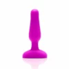 b-Vibe Novice Plug Fuchsia - Bezprzewodowy model silikonowy, 10 cm