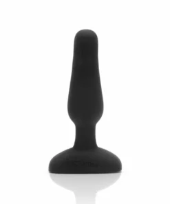 b-Vibe Novice Plug Black - kompaktowa maszyna intymna z pilotem