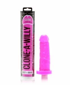 Clone-A-Willy Kit Pink Glow - Zestaw do Klonowania, Świecący, Wibrujący