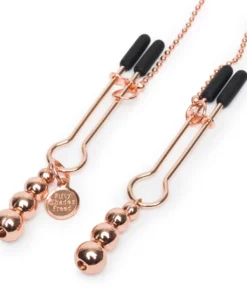 Fifty Shades of Grey Freed All Sensation - zaciski regulowane z klipsem i łańcuszkiem