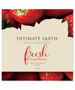 Intimate Earth Natural Flavors żel nawilżający Fresh Strawberries 3 ml