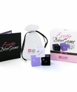 LoversPremium Dice Game zestaw kości do gry, woreczek, napisy EN
