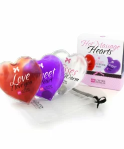 LoversPremium Hot Massage Hearts zestaw 3 serc grzewczych 9x9 cm