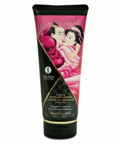 Shunga Massage Cream Raspberry 200 ml - krem do masażu o zapachu malin