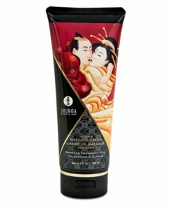 Shunga Massage Cream Sparkling Strawberry Wine 200 ml - krem do masażu