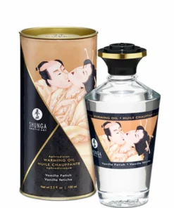 Shunga Aphrodisiac Oil Vanilla Fetish 100ml rozgrzewający olejek do masażu