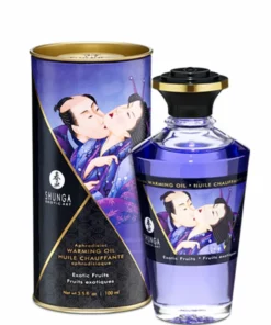 Shunga Aphrodisiac Warming Oil Exotic Fruits 100ml - rozgrzewający olejek do masażu