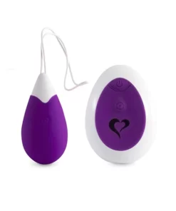 FeelzToys Anna Deep Purple - Jajko wibrujące z pilotem, silikon, 10 trybow