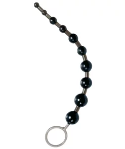 CalExotics X-10 Beads czarne koraliki analne 28 cm