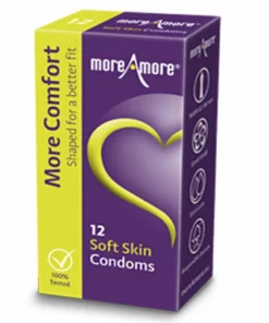 MoreAmore Soft Skin 12 szt. prezerwatywy anatomiczne, dodatkowe nawilżenie