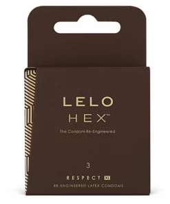 LELO HEX Respect XL prezerwatywy lateksowe powiększone 3 sztuki