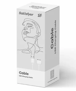 Satisfyer Kabel USB do ładowania - biały, magnetyczny, uniwersalny