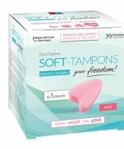 Joydivision Soft-Tampons Mini 3 szt. - Bezsznurkowe, ergonomiczne, Oeko-Tex