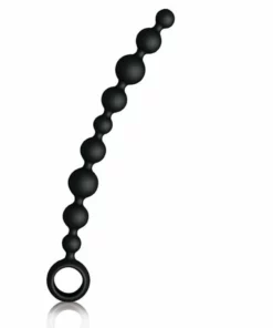 Joydivision Joyballs Long Black - silikonowy łańcuszek anatomiczny 29,8 cm