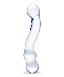 Glas Curved G-Spot - szklany model anatomiczny, szkło borokrzemowe 15 cm
