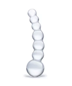 Glas Curved Beaded model - szklany aplikator z kulistą strukturą 12,5 cm