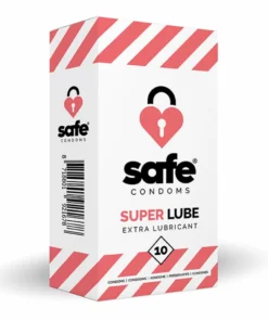 Safe Super Lube prezerwatywy z intensywnym nawilżeniem 10 sztuk