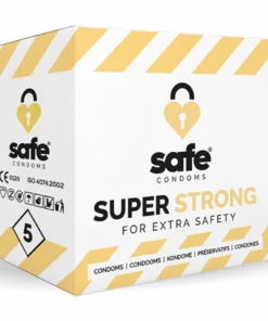 Safe Super Strong prezerwatywy lateksowe wzmocnione 5 szt. 53 mm