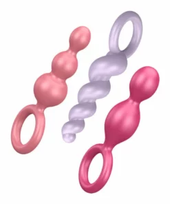Satisfyer Booty Call Plugs Zestaw 3 silikonowych modeli Multi Color