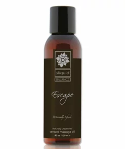 Sliquid Balance Escape olejek do masażu bezzapachowy 125 ml naturalny