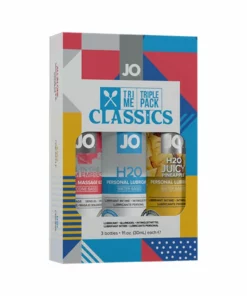 System JO Tri Me Classics zestaw lubrykantow 3x30ml ananas/massage