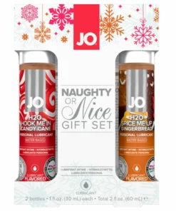 System JO Naughty or Nice Zestaw 2 Lubrykanty 30 ml Candy Cane & Gingerbread